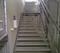 Checker plate stairs before