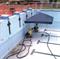 Re-levelling Monto’s large pool, a precision lift. 