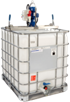 Euromixers Electric Mixer mounted on IBC